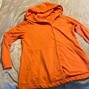 Firefly, longer length Terry fleece button hoodie